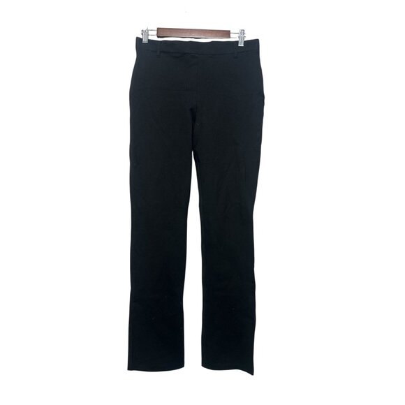 Quince Ultra Stretch Ponte Straight Leg Pants Womes Petite Medium Black Office - Picture 2 of 12